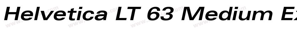 Helvetica LT 63 Medium Extended字体转换